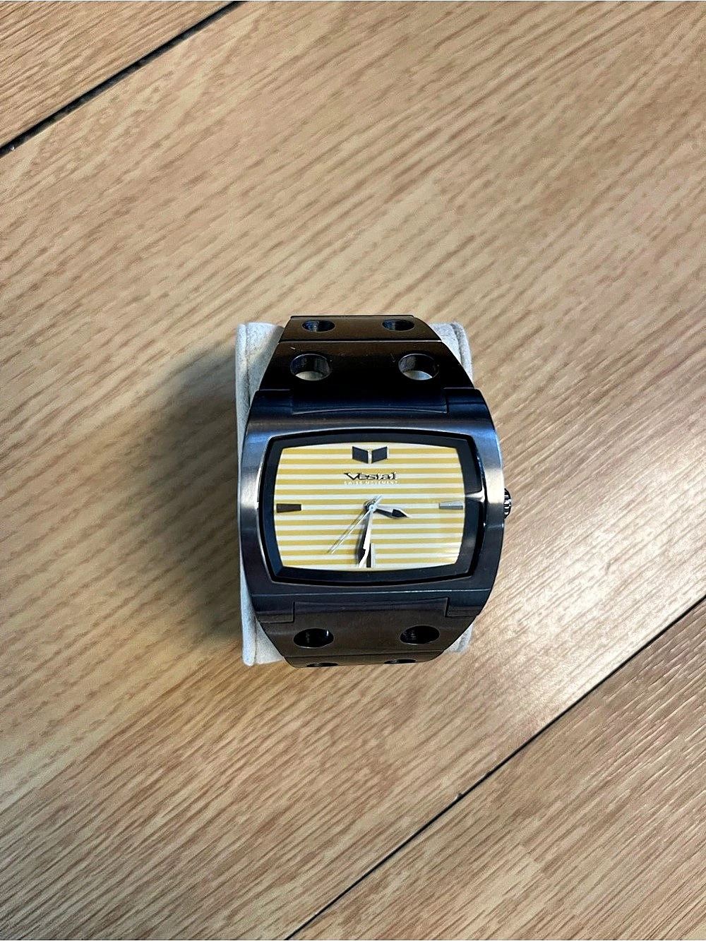 VestAl Destroyer Stainless Steel Watch in Black & Silver